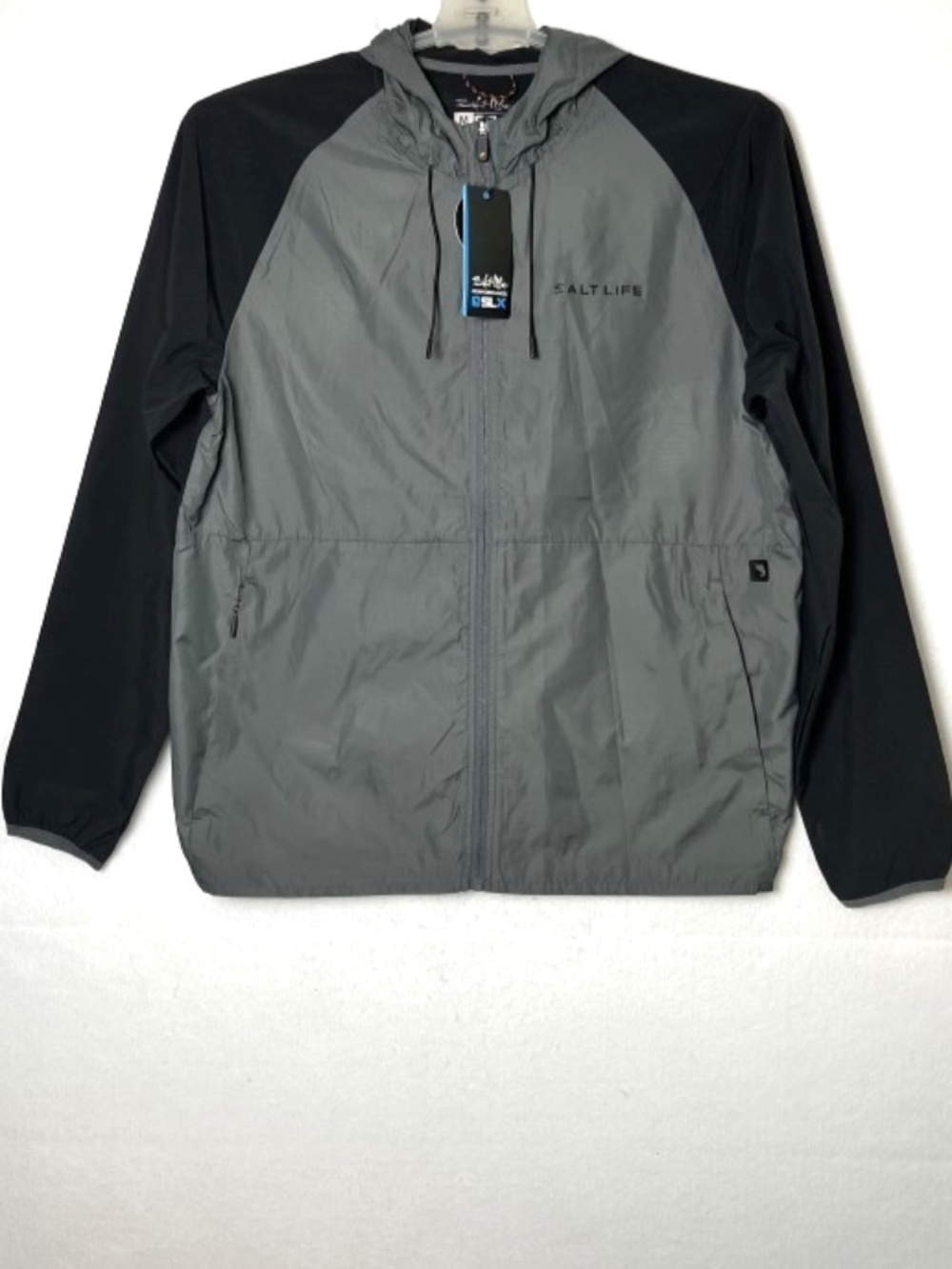 NEW Salt Life Men's Performance SLX Windbreaker Two-Tone Full Zip Size Medium